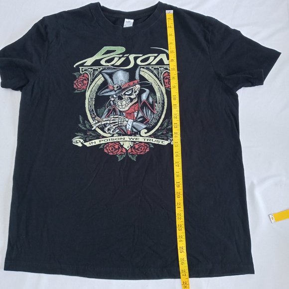 Poison "In Poison We Trust" black band Tee Size XL - Picture 4 of 7